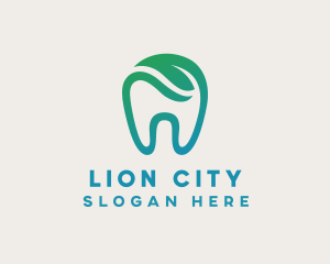 Dental Green Tooth Dentist logo design