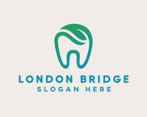 Dental Green Tooth Dentist logo design