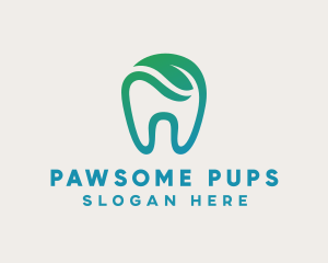 Dental Green Tooth Dentist logo design