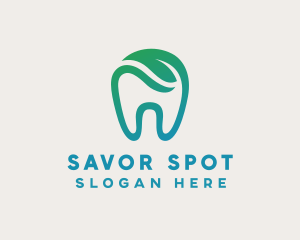 Dental Green Tooth Dentist logo design