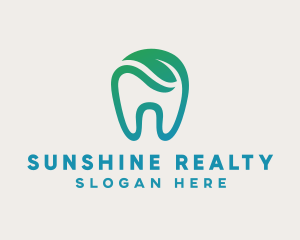 Dental Green Tooth Dentist logo design