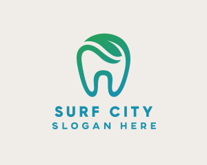 Dental Green Tooth Dentist logo design