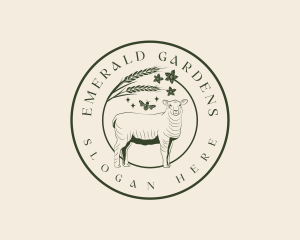 Garden Farm Sheep logo design