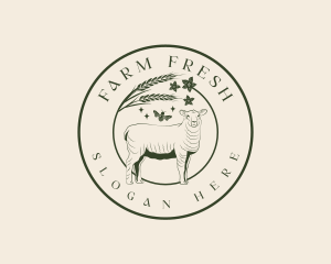 Garden Farm Sheep logo design