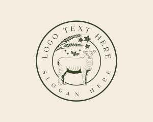 Farm - Garden Farm Sheep logo design