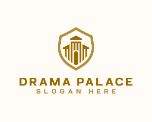 Castle Palace Gate Shield logo design