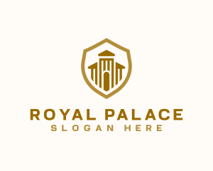 Castle Palace Gate Shield logo design