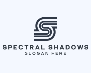 Modern Stripe Letter S logo design