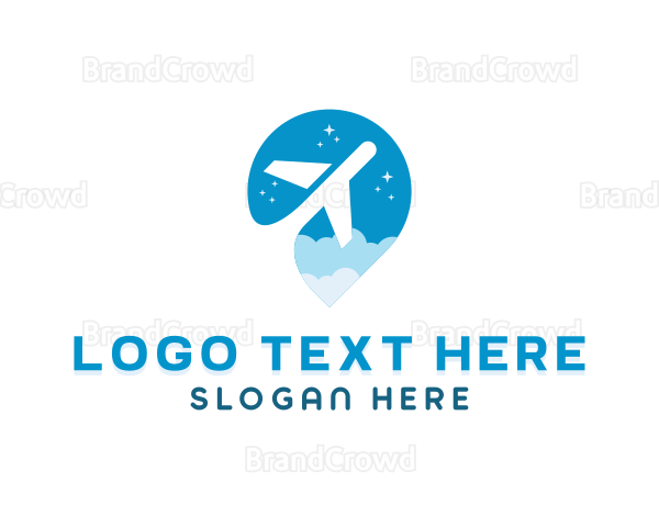 Plane Travel Flight Logo