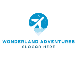 Plane Travel Flight logo design