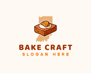 Indiana Persimmon Pudding logo design