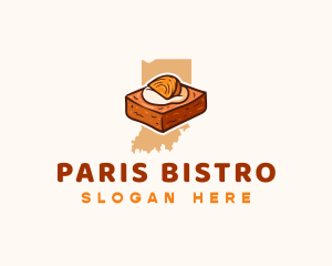 Indiana Persimmon Pudding logo design