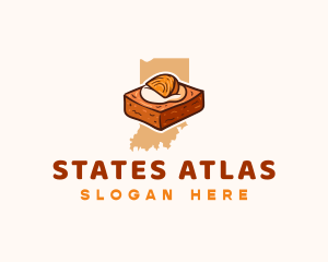 Indiana Persimmon Pudding logo design