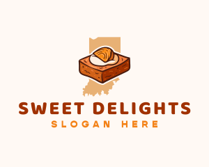 Indiana Persimmon Pudding logo design