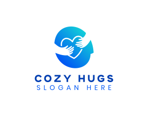 Mental Heart Head Hug logo design