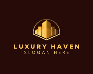 Luxury Building City logo design