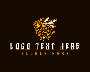 Bee Sting Insect Logo