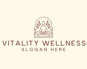 Yoga Wellness Meditation logo design