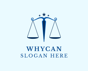 Blue Legal Law Firm Logo