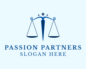 Blue Legal Law Firm logo design