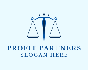 Blue Legal Law Firm logo design