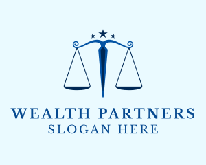 Blue Legal Law Firm logo design