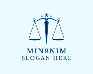 Blue Legal Law Firm logo design