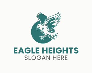 Soaring - Flying Majestic Eagle logo design