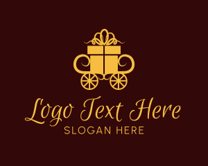 Souvenir Shop - Yellow Gift Carriage logo design