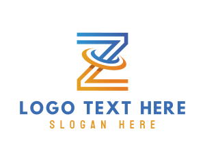 Brand - Modern Orbit Letter Z logo design