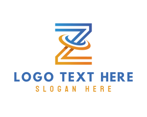 Letter - Modern Orbit Letter Z logo design