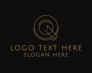 Interior Designer - Elegant Letter Q Company logo design