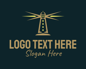 Lifeguard - Coastal Lighthouse Tower logo design