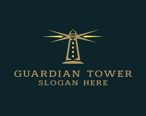 Coastal Lighthouse Tower  logo design