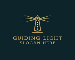 Coastal Lighthouse Tower  logo design