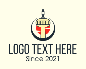 Tourist Spot - Tokyo Tower Building logo design