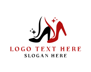 Footwear - Sexy Lady Heels Shoes logo design