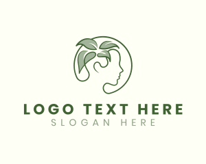 Human - Plant Head Mental Health logo design