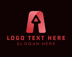 Software - Arrow Letter A logo design