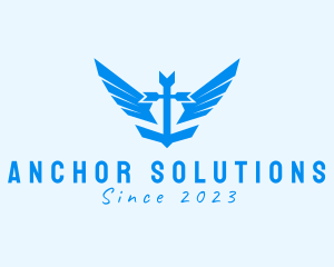 Anchor Wing Maritime logo design