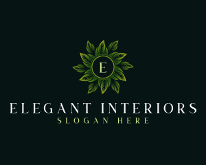 Elegant Wellness Leaves logo design