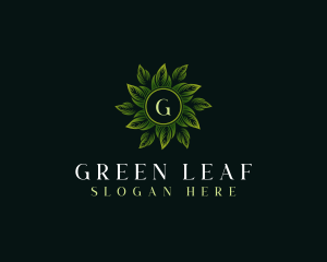 Elegant Wellness Leaves logo design