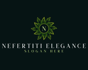 Elegant Wellness Leaves logo design