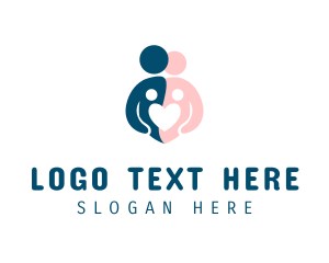 Twins - Fertility Family Baby logo design