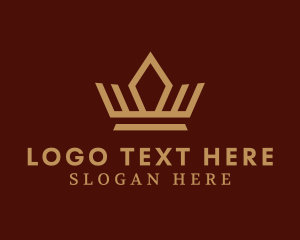 Tiara - Luxe Crown Pageant logo design