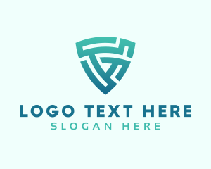 Application - Generic Shield Application Letter G logo design