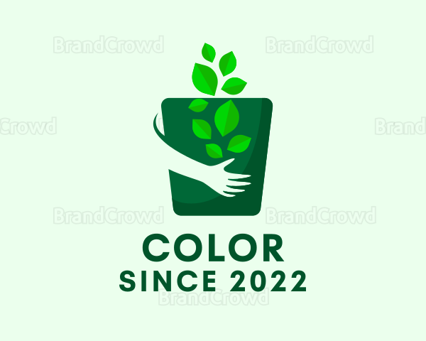 Gardening Hand Pot Logo