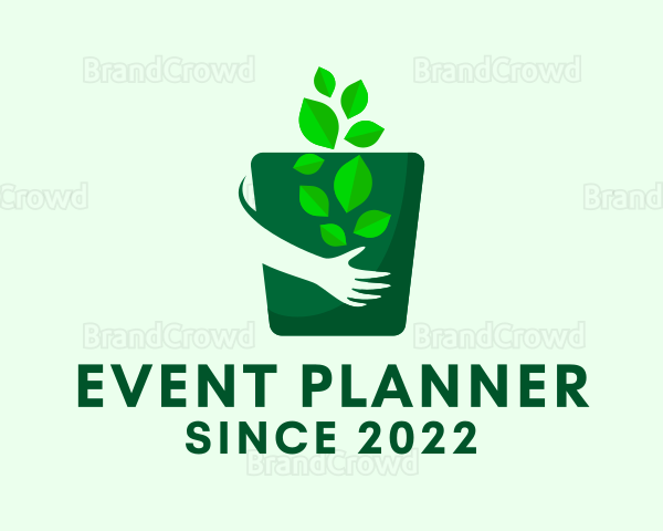 Gardening Hand Pot Logo