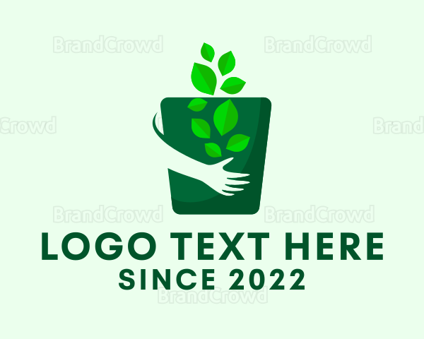 Gardening Hand Pot Logo