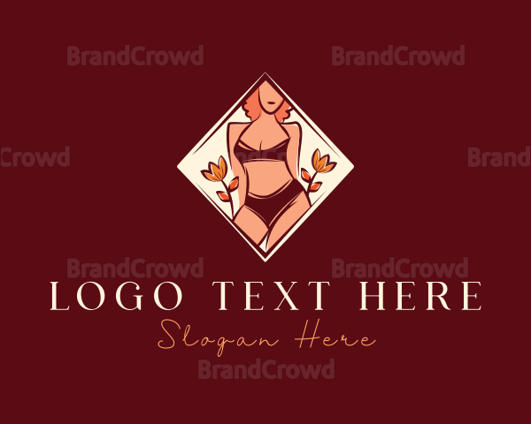 Bikini Lingerie Woman Logo